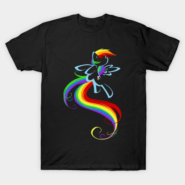 Flowing Rainbow T-Shirt by BambooDog